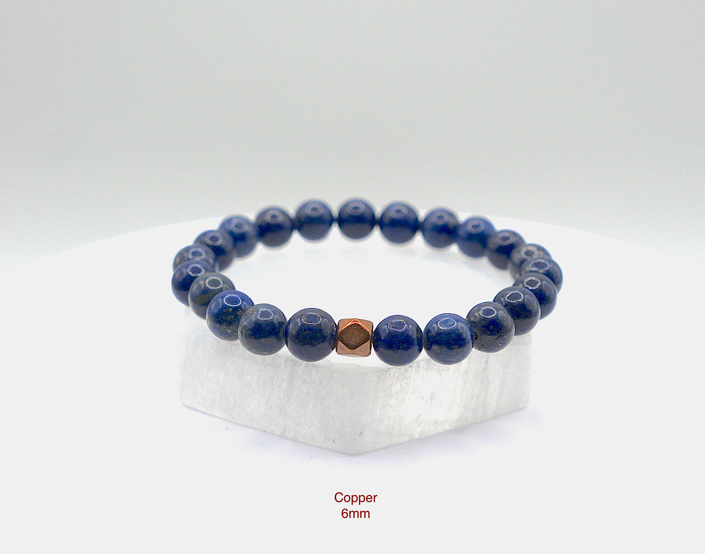 Lapis Lazuli Bracelet | Stone of Royalty/Wisdom/Heaven | Harmony | Intuition Enhancer | Eases Headaches & Migraines | Handcrafted