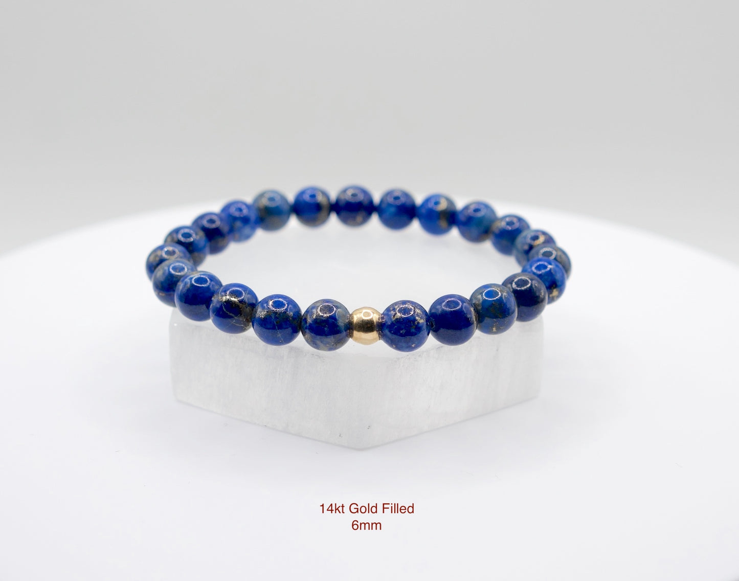 Lapis Lazuli Bracelet | Stone of Royalty/Wisdom/Heaven | Harmony | Intuition Enhancer | Eases Headaches & Migraines | Handcrafted
