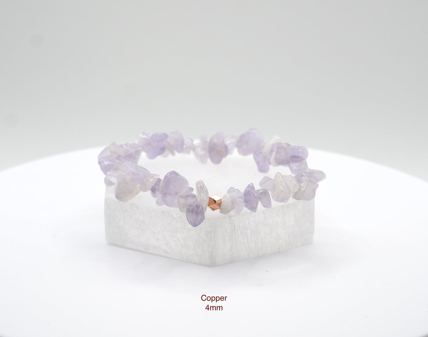 Lavender Jade Chip Bracelet | Stone of the Angels | Purifies the Spirit | Peace | Compassion | Handcrafted