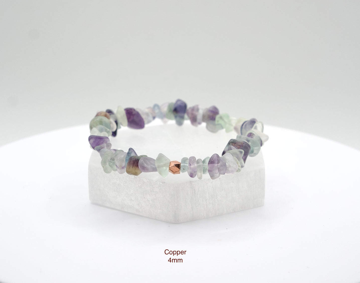 Rainbow Fluorite Chip Bracelet | Dream Aid | The Genius Stone | Productivity | Handcrafted