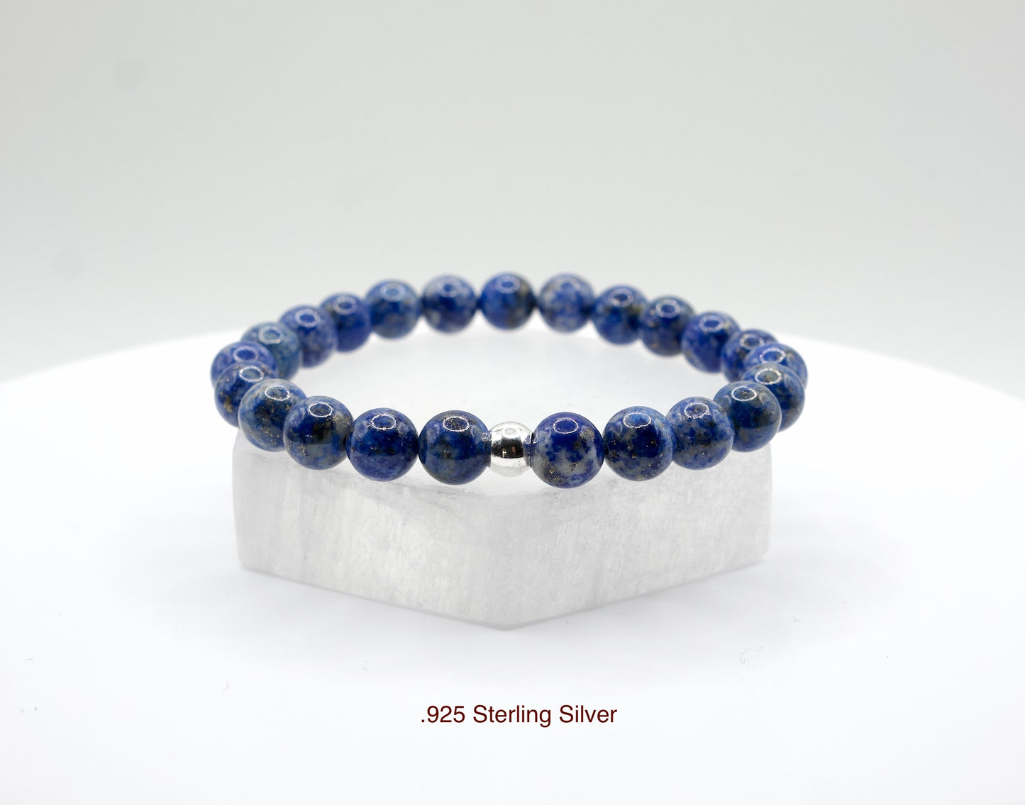 Lapis Lazuli Bracelet | Stone of Royalty/Wisdom/Heaven | Harmony | Intuition Enhancer | Eases Headaches & Migraines | Handcrafted