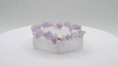 Lavender Jade Chip Bracelet | Stone of the Angels | Purifies the Spirit | Peace | Compassion | Handcrafted