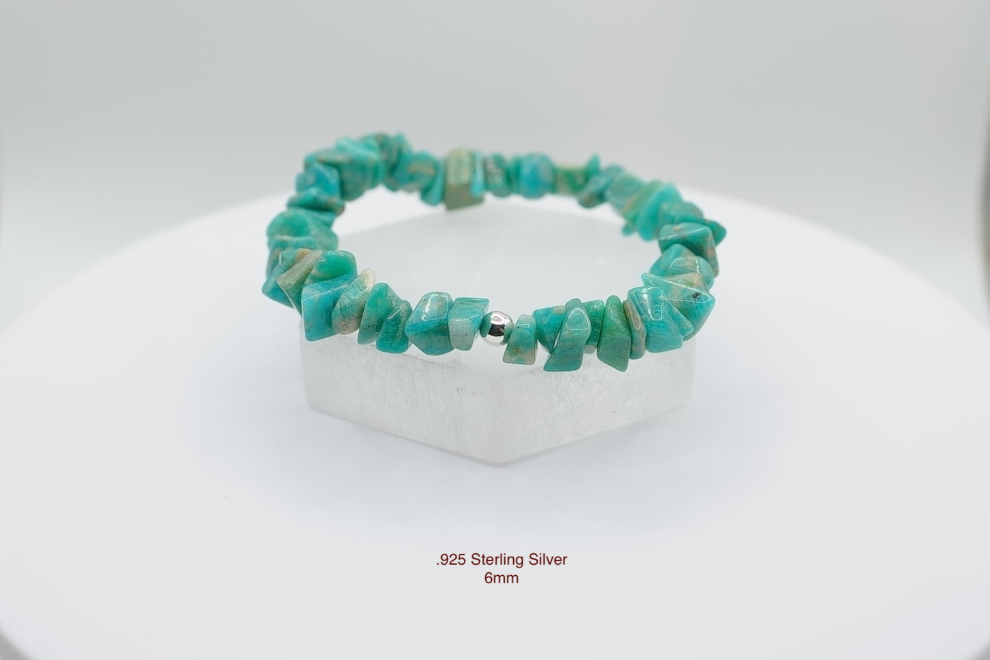 Amazonite Chip Bracelet | Stone of Hope | EMF Blocker | Manifestation | Handcrafted