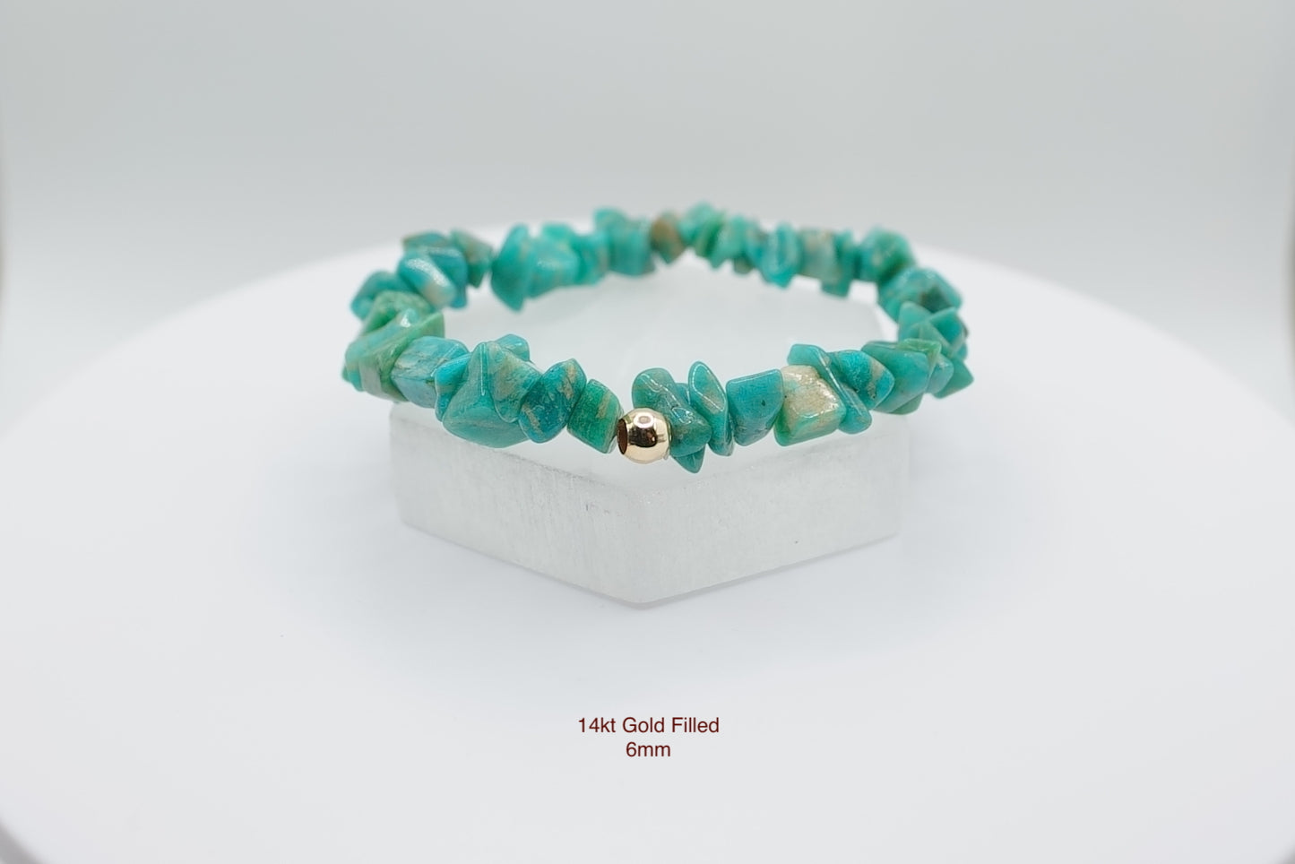 Amazonite Chip Bracelet | Stone of Hope | EMF Blocker | Manifestation | Handcrafted