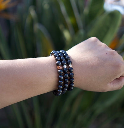 Shungite Bracelet | EMF Protection | Stone of Healing | Adaptogen | Grounding | Handcrafted