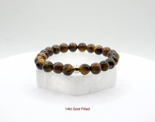 Tiger's Eye Bracelet | Harmony | Stone of Protection | Inner Strength | Creativity | Handcrafted
